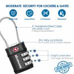 GIVERARE 2 Pack TSA Luggage Locks with 3-Digit Combo