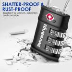 GIVERARE 2 Pack TSA Luggage Locks with 3-Digit Combo