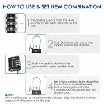 GIVERARE 2 Pack TSA Luggage Locks with 3-Digit Combo