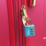 Miami CarryOn TSA Approved Light Blue Luggage Lock