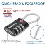 GIVERARE 2 Pack TSA Luggage Locks with 3-Digit Combo
