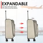 Verdi 20-Inch Lightweight Spinner Luggage with USB Port