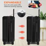 Verdi 24-Inch Expandable Lightweight Spinner Luggage