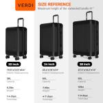 Verdi 24-Inch Expandable Lightweight Spinner Luggage