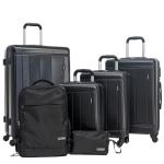 Tripcomp 6-Piece Black Hardside Luggage Set with TSA Lock