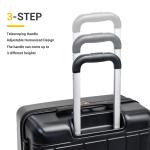 Tripcomp 6-Piece Black Hardside Luggage Set with TSA Lock