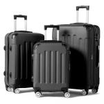 Zimtown Lightweight Black Luggage Set with TSA Lock