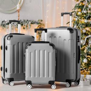Ktaxon Lightweight Hardside Suitcase Set with TSA Lock