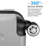 Ktaxon Lightweight Hardside Suitcase Set with TSA Lock