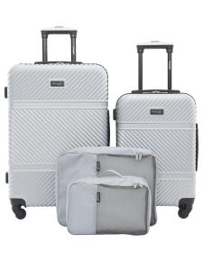 Wrangler Silver Hardside Spinner Luggage Set