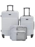 Wrangler Silver Hardside Spinner Luggage Set