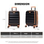 Travelhouse 4-Piece Hardside Luggage Set with TSA Lock