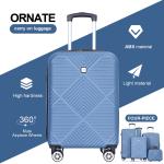 Tripcomp 4-Piece Hardcase Luggage Set - Blue