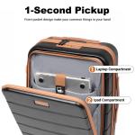 Travelhouse 4-Piece Hardside Luggage Set with TSA Lock