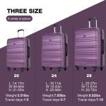 Tripcomp Lightweight 3-Piece Hardside Luggage Set