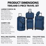 Skyway Tideland 5-Piece Softside Luggage Set