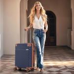 Cosbarn 5-Piece TSA Lock Luggage Set - Dark Blue