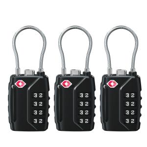 3 Pack TSA Approved 4 Digit Luggage Locks