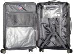 Olympia 25" Grey Hardside Spinner Luggage
