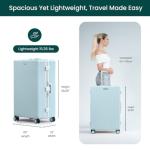 Nobl Travel Zipperless Suitcase with TSA Locks