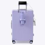 Nobl Zipperless Suitcase with TSA Locks - Lavender