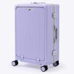 Nobl Zipperless Suitcase with TSA Locks - Lavender