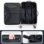 Cosbarn 3-Piece Lightweight Luggage Set with Wheels