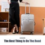 Cosbarn 3-Piece Lightweight Luggage Set with Wheels