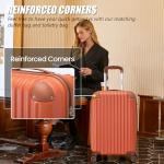 Cosbarn 5-Piece Hard Case Luggage Set with TSA Lock