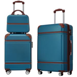 EUROCO 3 Piece Hardside Suitcase Set with TSA Lock