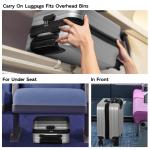 Lightweight 18" Silver Rolling Luggage Lock