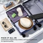 Smiaoer 20" Expandable Hardshell Carry-On with TSA Lock