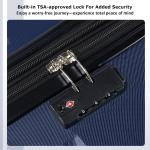 Smiaoer 20" Expandable Hardshell Carry-On with TSA Lock