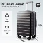 Zimtown 20” Hardshell Suitcase with TSA Lock