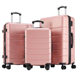 Light Pink TSA Lock Hard Shell Luggage Set