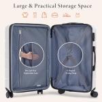 Sweetcrispy TSA Lock Lightweight Expandable Luggage Set