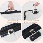 Sweetcrispy TSA Lock Lightweight Expandable Luggage Set