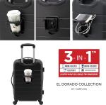 Wrangler 20-Inch Carry-On Luggage with USB Port