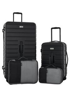 Wrangler 4-Piece Expandable Hard Shell Luggage Set