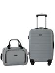 Wrangler Expandable Spinner Carry-on Set, Gray