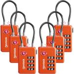 TSA Approved 4-Digit Luggage Locks - 6-Pack