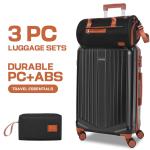 COBIZI 20" Hardside Carry-On Luggage with TSA Lock