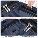 Cosbarn 5-Piece Rolling Luggage Set