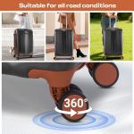 COBIZI 20" Hardside Carry-On Luggage with TSA Lock