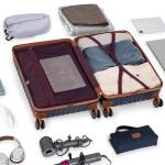 Cosbarn 5-Piece TSA Lock Luggage Set - Burgundy