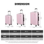 Travelhouse Lightweight Hardside Luggage Set with TSA Lock