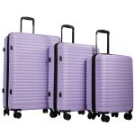Light Purple 3-Piece Hardshell Luggage Set with TSA Lock