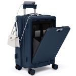 NOBL Expandable Luggage with TSA Lock - Midnight Blue