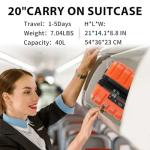 EMPSIGN 20-Inch Expandable Carry-On with TSA Lock