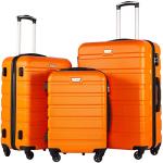 Coolife 3 Piece Hardshell Luggage Set with TSA Lock